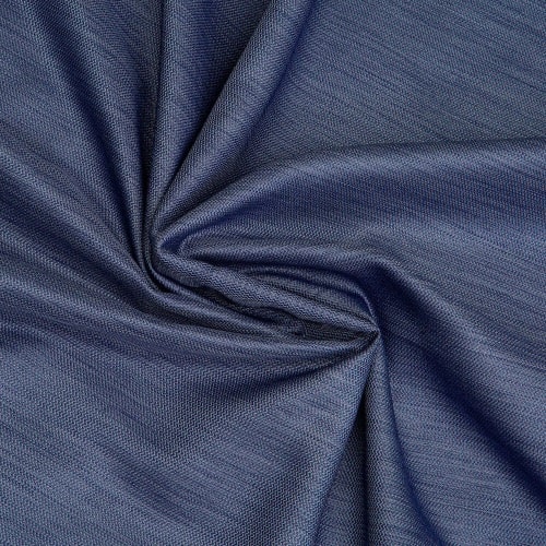 Marion gordijn 100% lichtdicht met plooiband Blauw stofdetail