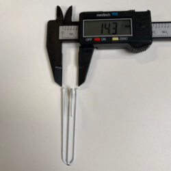 2 poot plooihaak voor gordijnen en vitrages - breedte 15 mm