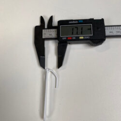 2 poot plooihaak voor gordijnen en vitrages - dikte