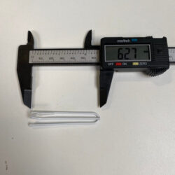 2 poot plooihaak voor gordijnen en vitrages - lengte