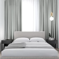 Elsa verduisterende gordijnen Licht Grijs Groen luxe kwaliteit