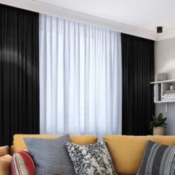 lemoni zwart luxe verduisterende-gordijnen extra dik en isolerend