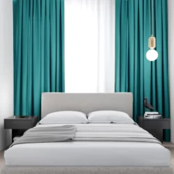 Elsa verduisterende gordijnen Petrol Groen, luxe kwaliteit