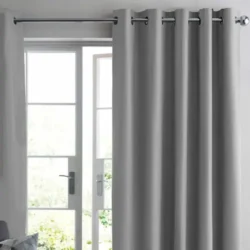 Ruben verduisterende gordijnen met ringen -Zacht Grijs - luxe kwaliteit
