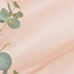 Detail Vitrage roze met plooiband