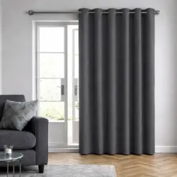 Ruben Antraciet verduisterend gordijn met ringen