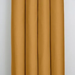 Semi verduisterend gordijn Lemoni Okergeel met ringen