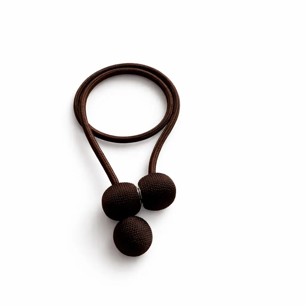 Embrasse 66 cm bruin met sterke magneten. Verstelbaar. Duopack. Meerdere opties.