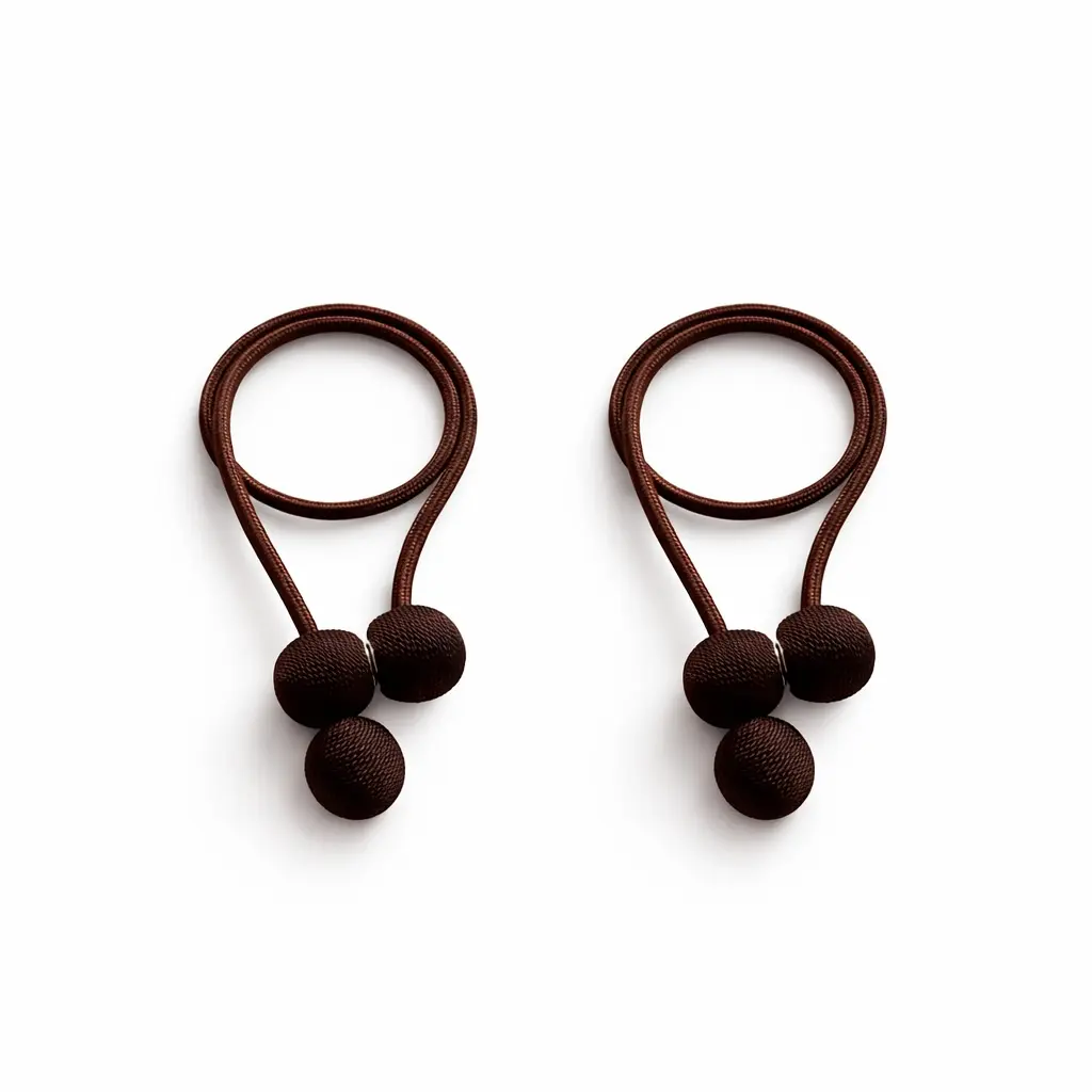 Embrasse 66 cm bruin met sterke magneten. 2 Stuks