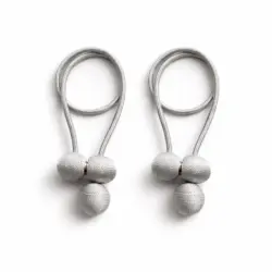 Embrasse 66 cm zilver met sterke magneten. 2 Stuks