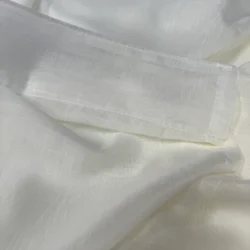 Bibiana Off White met loodveter detail plooiband