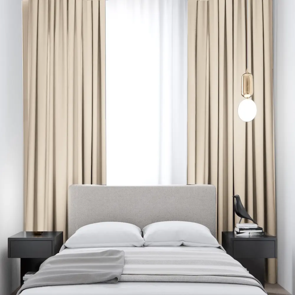 Elsa beige semi-verduisterende slaapkamer