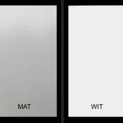 Raamfolie Wit - Mat vergelijking