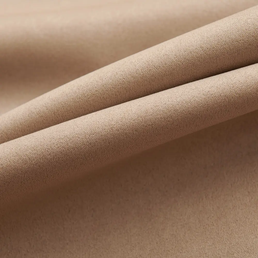 Lemoni Licht taupe semi-verduisterend gordijn stof detail 3