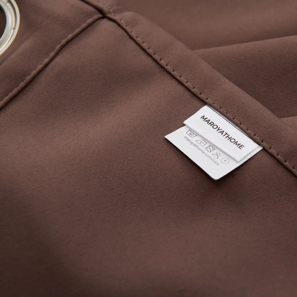 Ruben verduisterend gordijn met ringen - merklabel