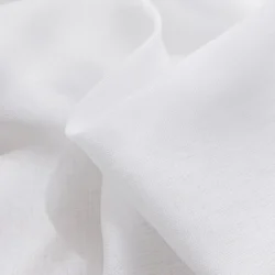 Olivia vitrage helder wit detail van de stof