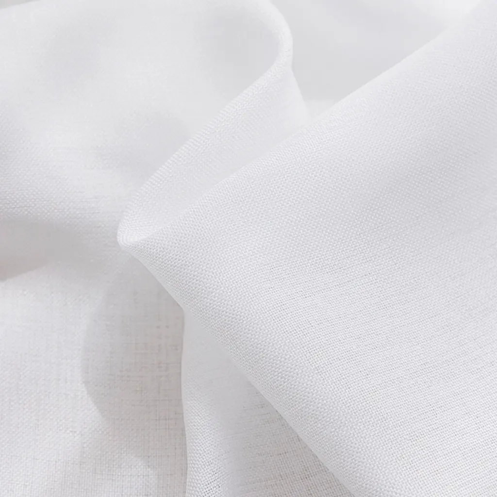 Olivia vitrage helder wit detail van de stof