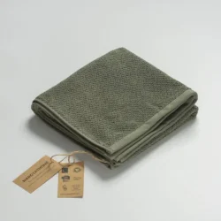 Maroyathome handdoek van 100% katoen in groen