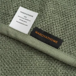 Maroyathome Uno handdoeken groen 100% katoen en gecertifieerd met GOTS en FAIRTRADE