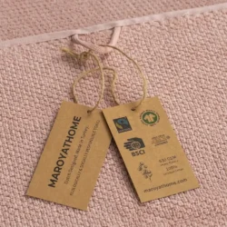 Uno handdoeken roze 100% katoen en gecertifieerd met GOTS en FAIRTRADE