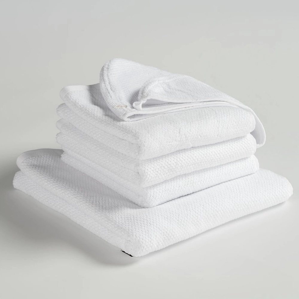 Uno set handdoeken met handdoeken, badlaken en haarhanddoek wit