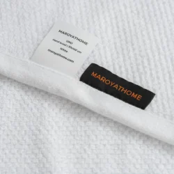 Maroyathome Uno handdoeken wit 100% katoen en gecertifieerd met GOTS en FAIRTRADE