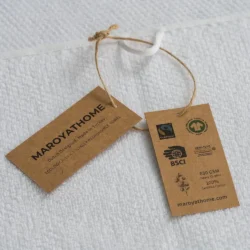 Uno handdoeken wit 100% katoen en gecertifieerd met GOTS en FAIRTRADE