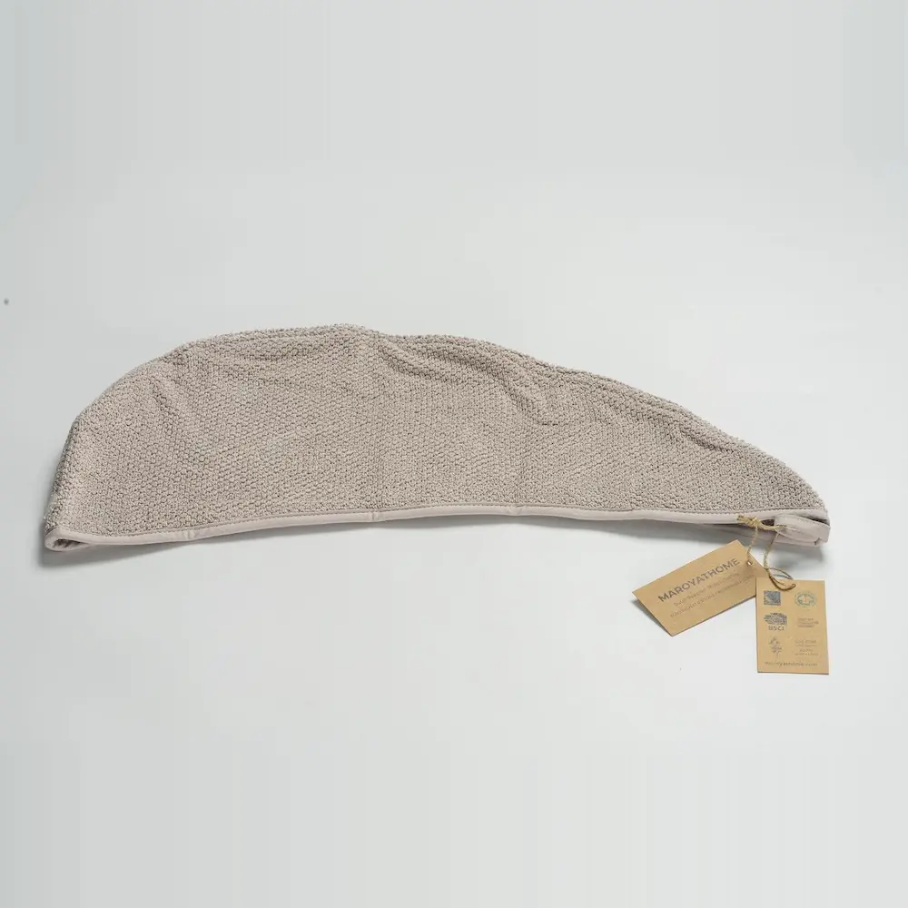 Uno haarhandoek beige