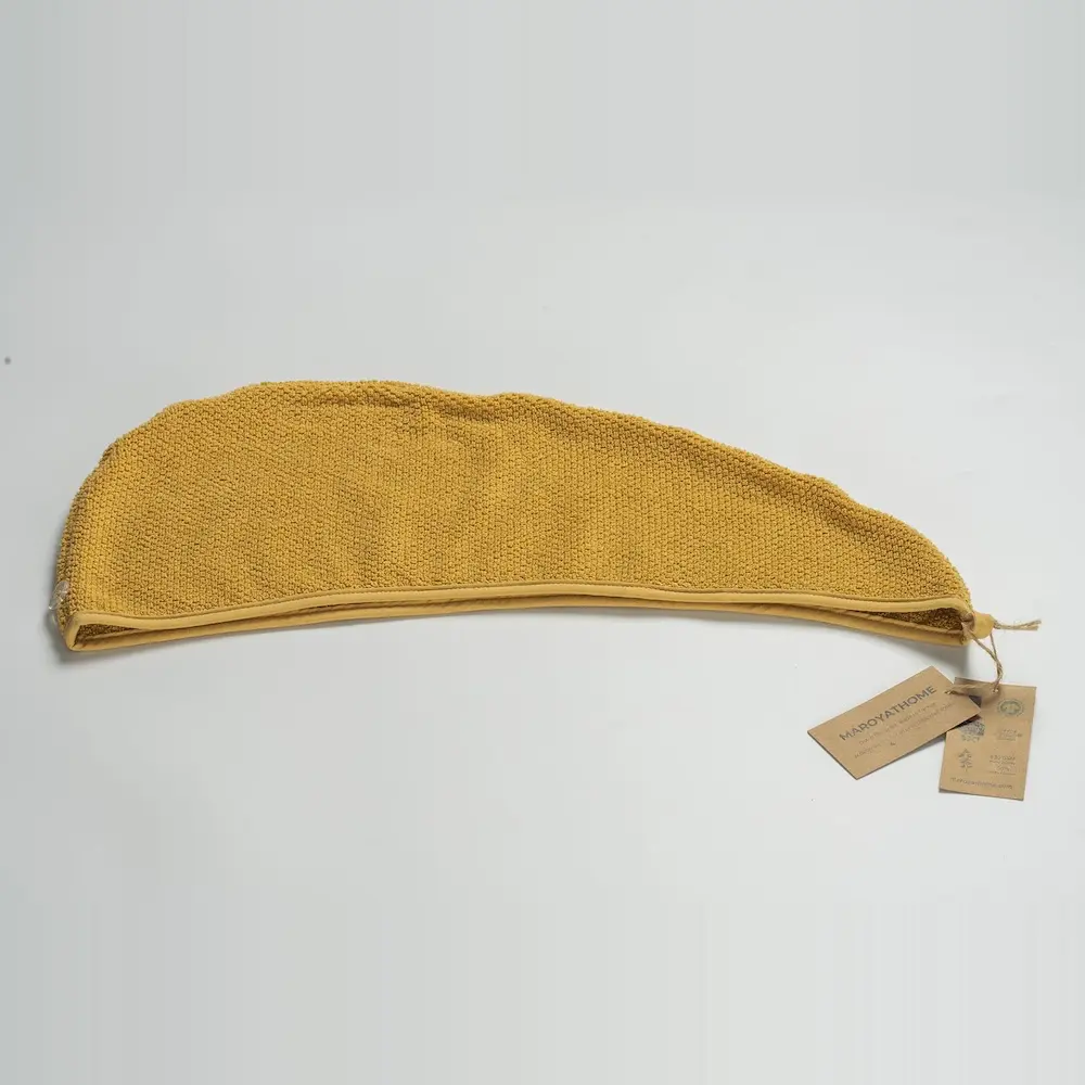 Uno haarhandoek geel