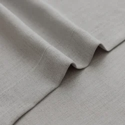 Olivia vitrage licht grijs groen inclusief schelphaken