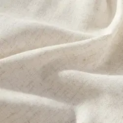 Marion 100% verduisterend Off White linnen gordijn. Detail stof