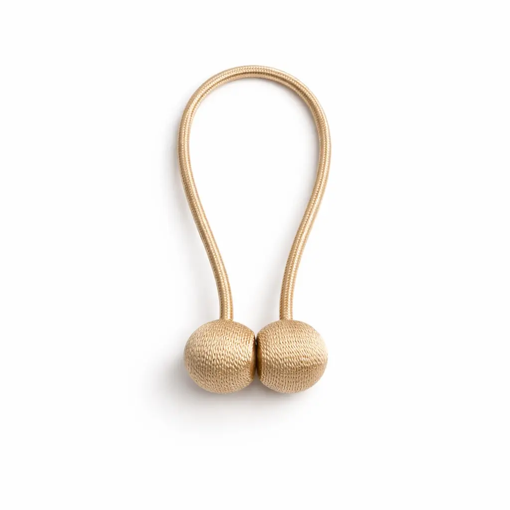 Embrasse 24 cm kleur beige. Voor vitrage en gordijnen tot 150 cm. breed.