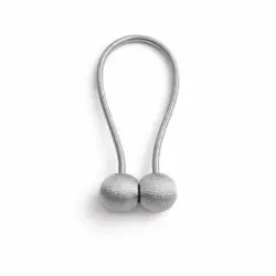 Embrasse 24 cm zilver kleur. Voor vitrage en gordijnen tot 150 cm. breed.